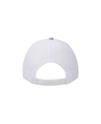 Floral Rose Print White Foam Trucker Hat