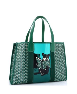 Бывшая в употреблении сумка-тоут Goyard MM Villette из холста с печатным покрытием