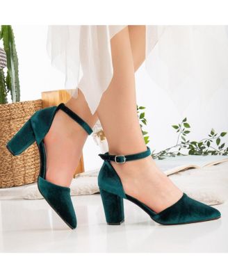 Gisele Closed Toe High Block Heels