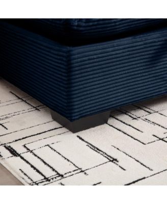 Corduroy Fabric Ottoman Footrest Comfortable, Durable, and Versatile for Living Room or Bedroom