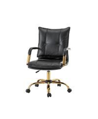 Modern Home Office Desk Chair with Golden Legs