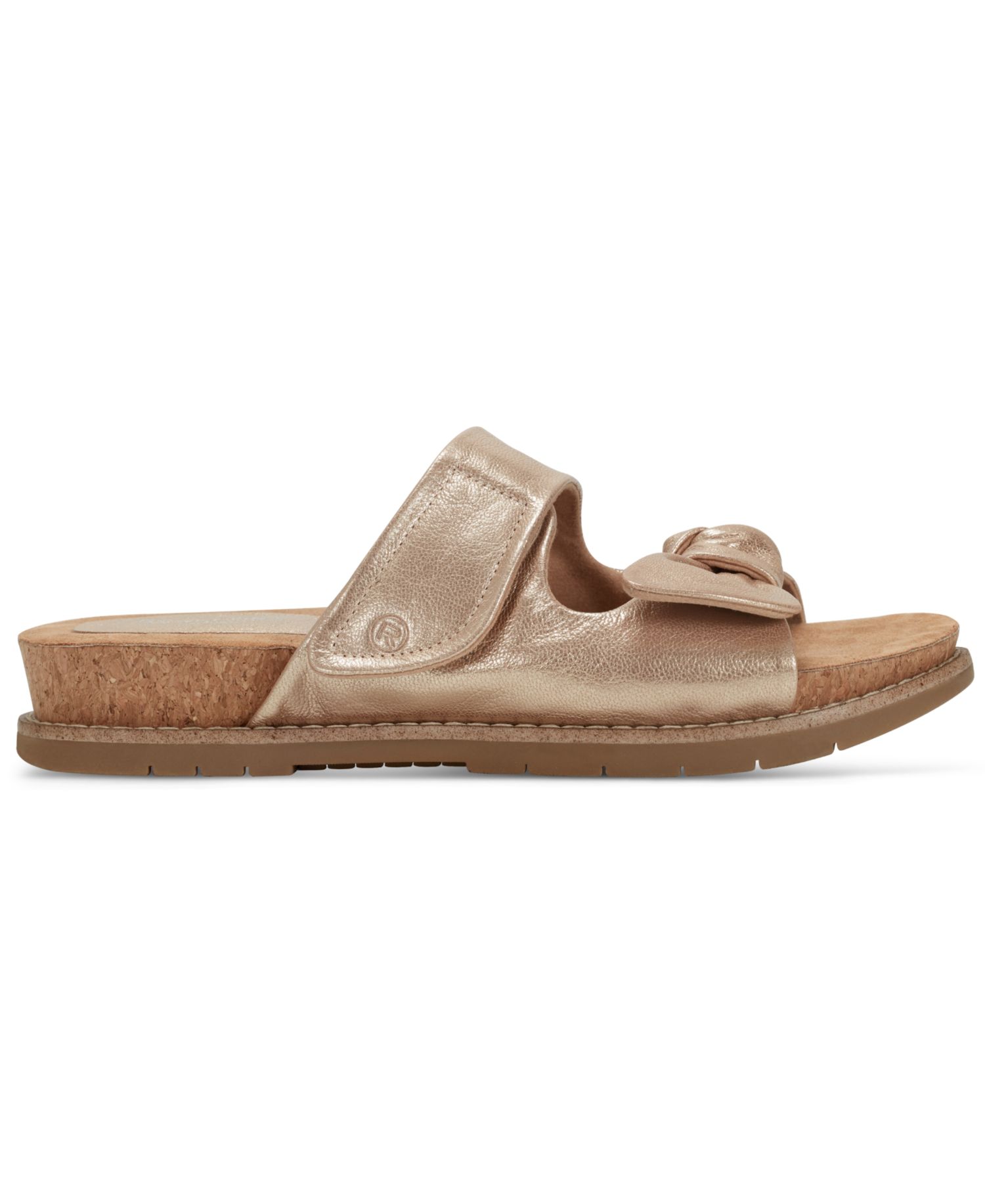Women's Zova Bow Flat Slip-On Footbed Sandals