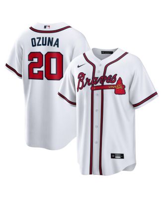 Nike - Men's Marcell Ozuna White Atlanta Braves Home Replica Jersey