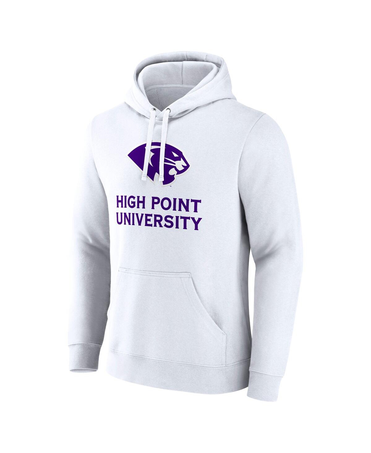 Fanatics Men's White High Point Panthers Primary Logo Pullover Hoodie In White