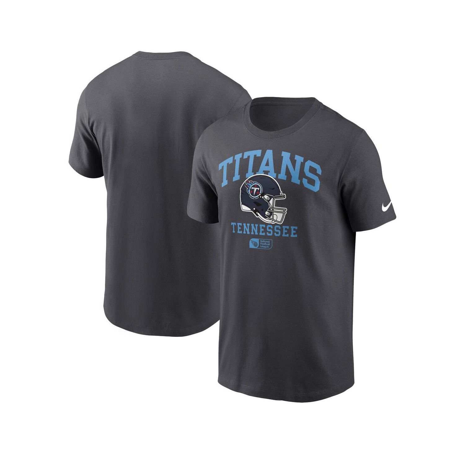 Men's Anthracite Tennessee Titans Helmet Essential T-Shirt