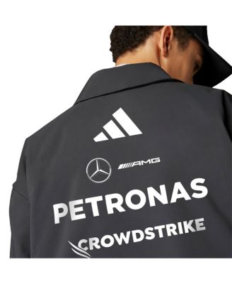 Мужская черная куртка Mercedes-AMG Petronas F1 Team Wear свободного кроя на молнии от Adidas