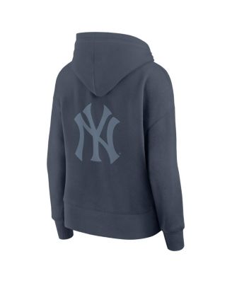 Women's Blue New York Yankees Elements Future Ground Subtle Tonal Pullover Hoodie