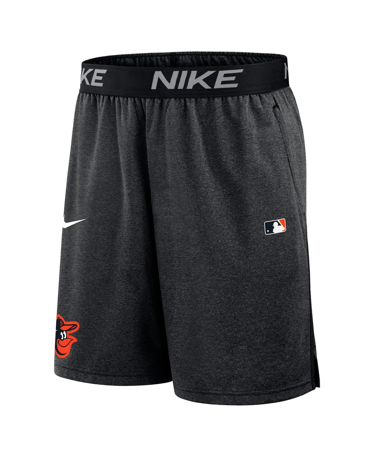 Nike Men's Black Baltimore Orioles Authentic Collection Performance Knit Shorts In Black