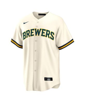 Men's Jackson Chourio Cream Milwaukee Brewers Home Replica Jersey