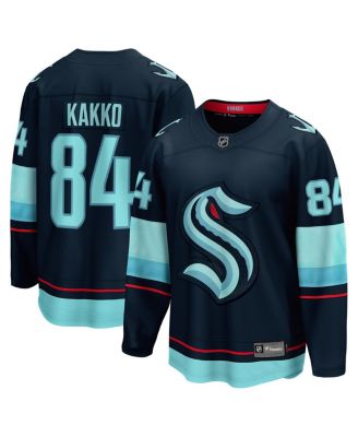 Fanatics - Men's Kaapo Kakko Deep Sea Blue Seattle Kraken Home Breakaway Player Jersey