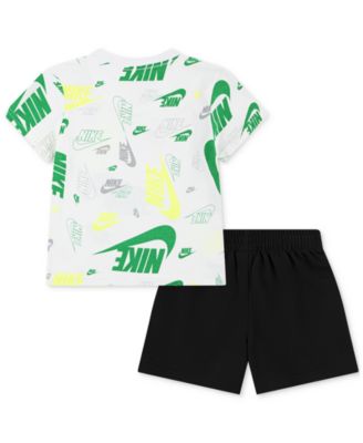 Toddler Printed T-Shirt & Lightweight French Terry Shorts, 2 Piece Set