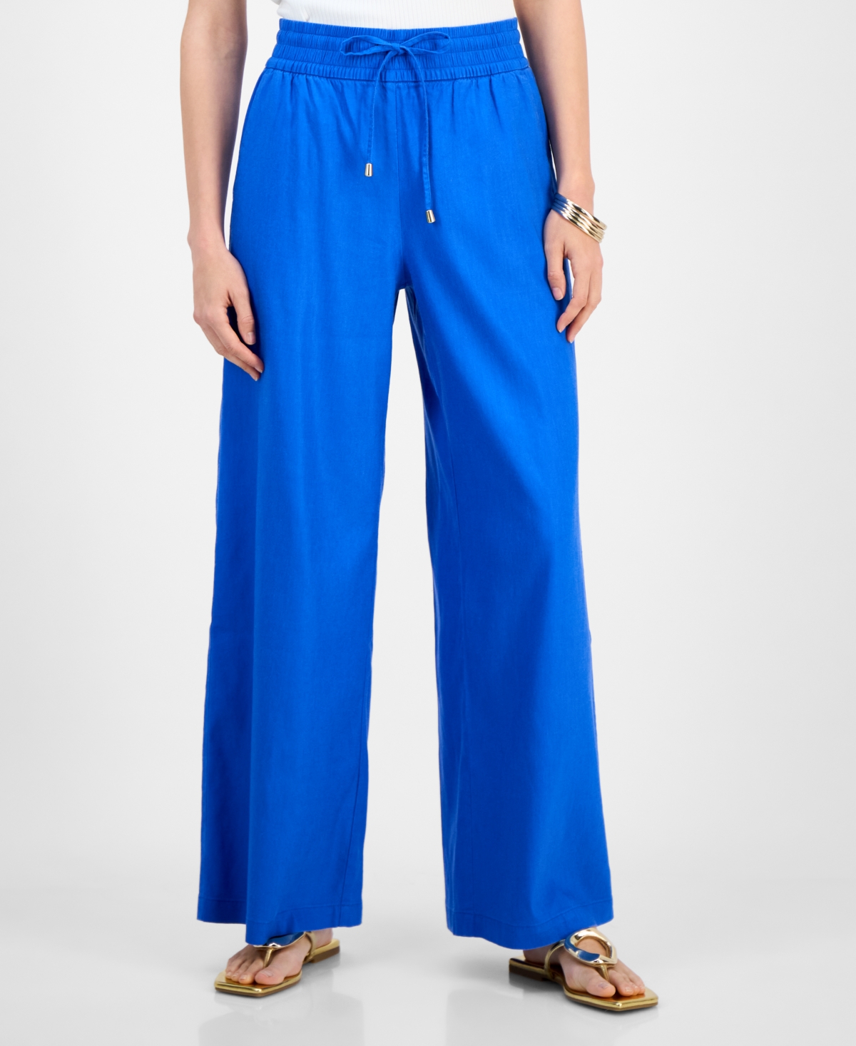 Inc International Concepts Petite High-rise Wide-leg Pants, Exclusively At Macy's