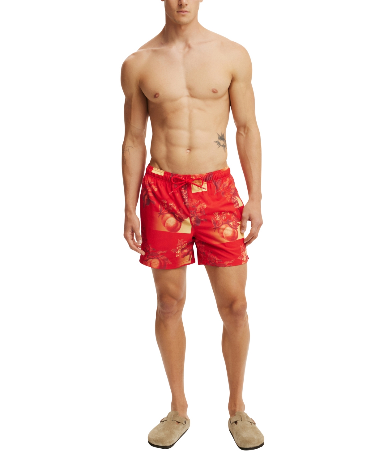 Shop Cotton On Men's Stretch Swim Shorts In Red Fruits
