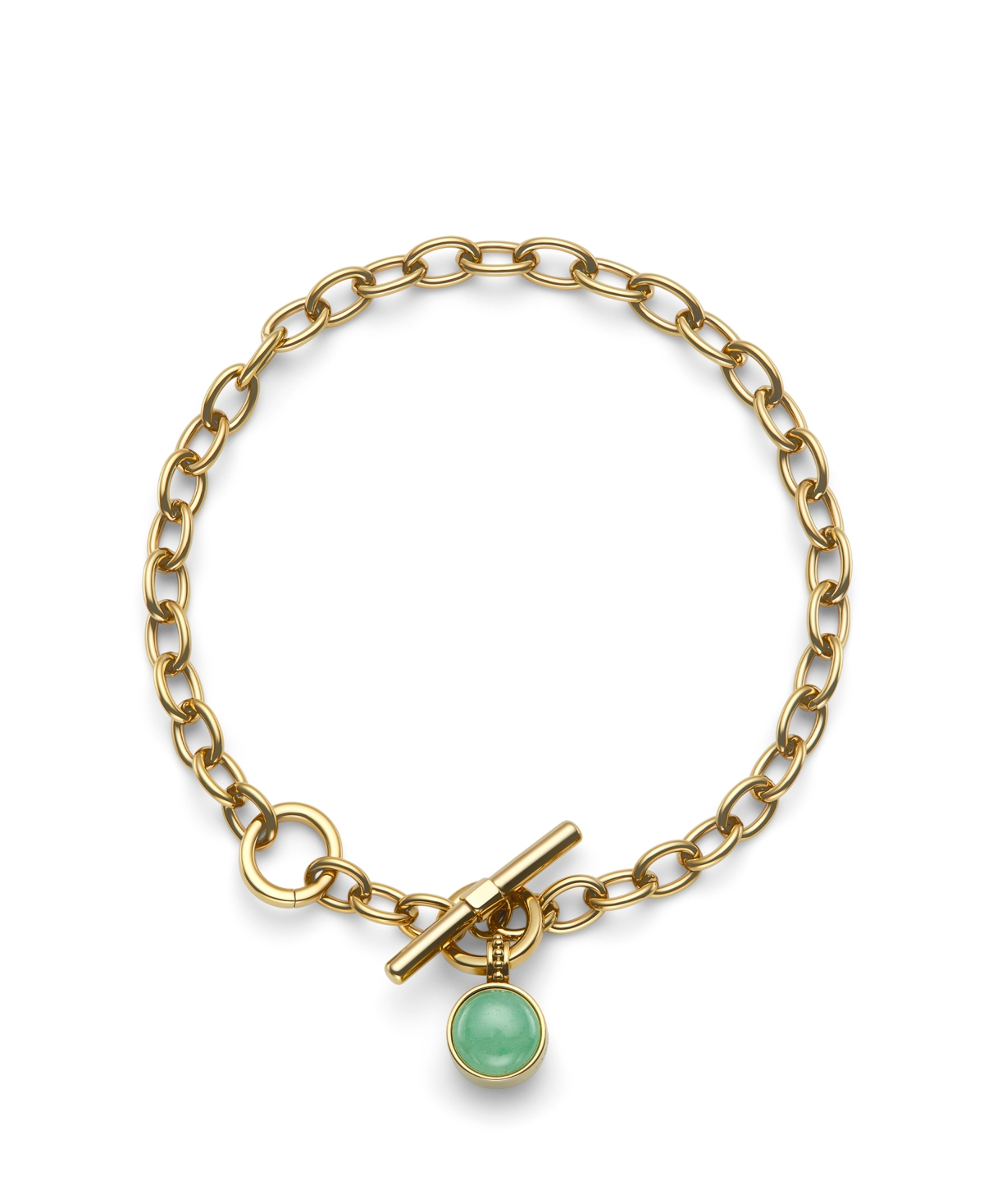 Women's Gemstones Gold Tone Stainless Steel Bracelet - Gold