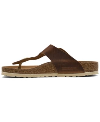 Women's Gizeh Big Buckle Oiled Leather Sandals from Finish Line