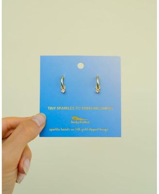 Hoops with Drop - Sparkle Bezel - SPARK