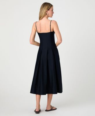 Женское сатиновое плиссированное платье-миди French Connection