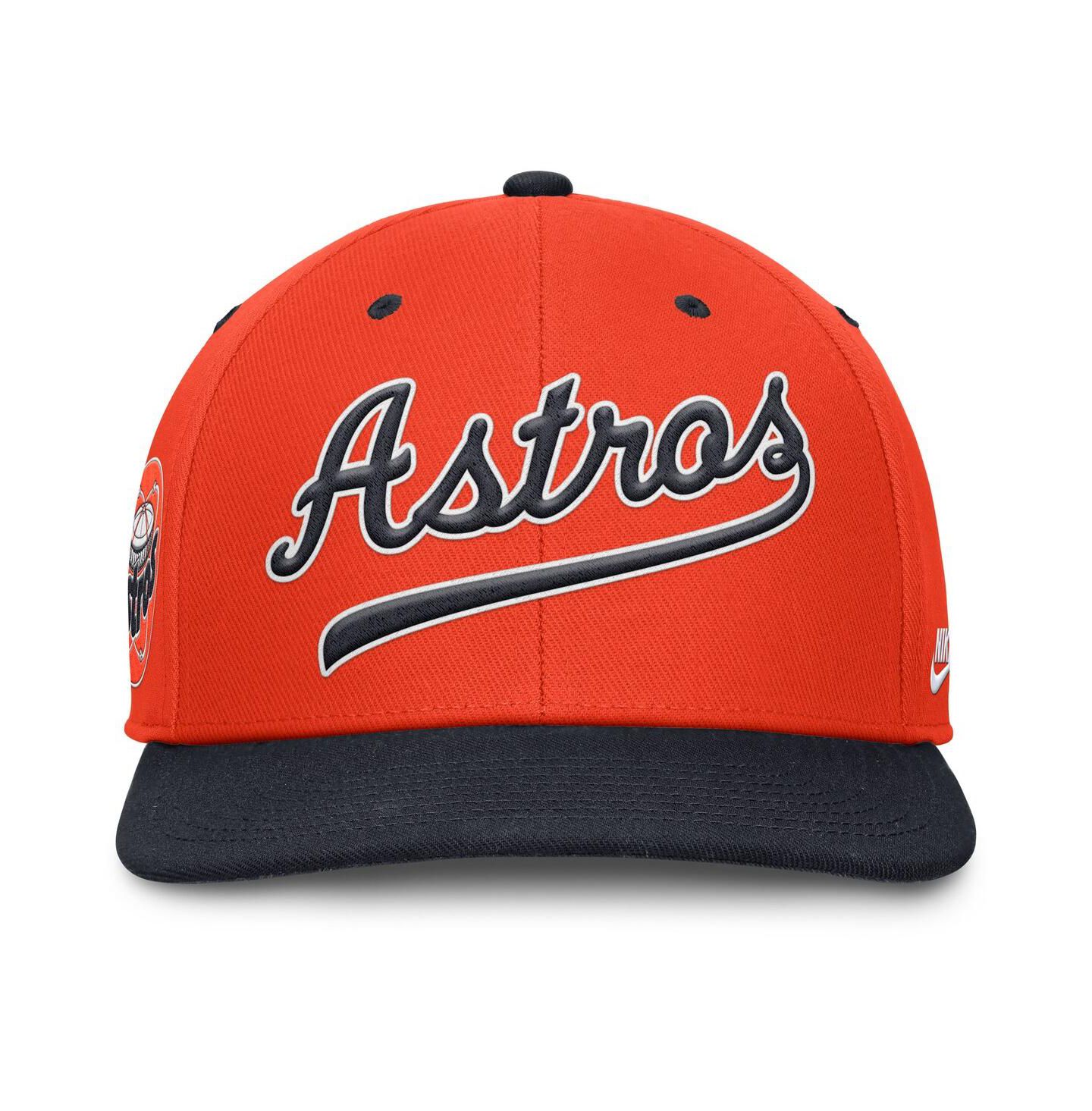 Мужская кепка Nike Orange/Navy Houston Astros Cooperstown Collection Pro Performance Snapback Hat — фото 2