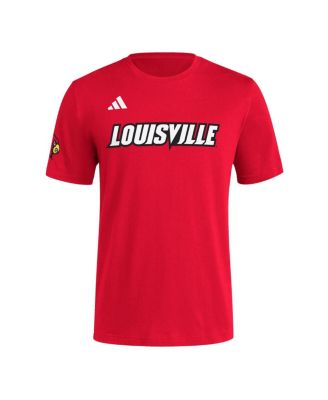 Men's Red Louisville Cardinals Fresh Wordmark T-Shirt