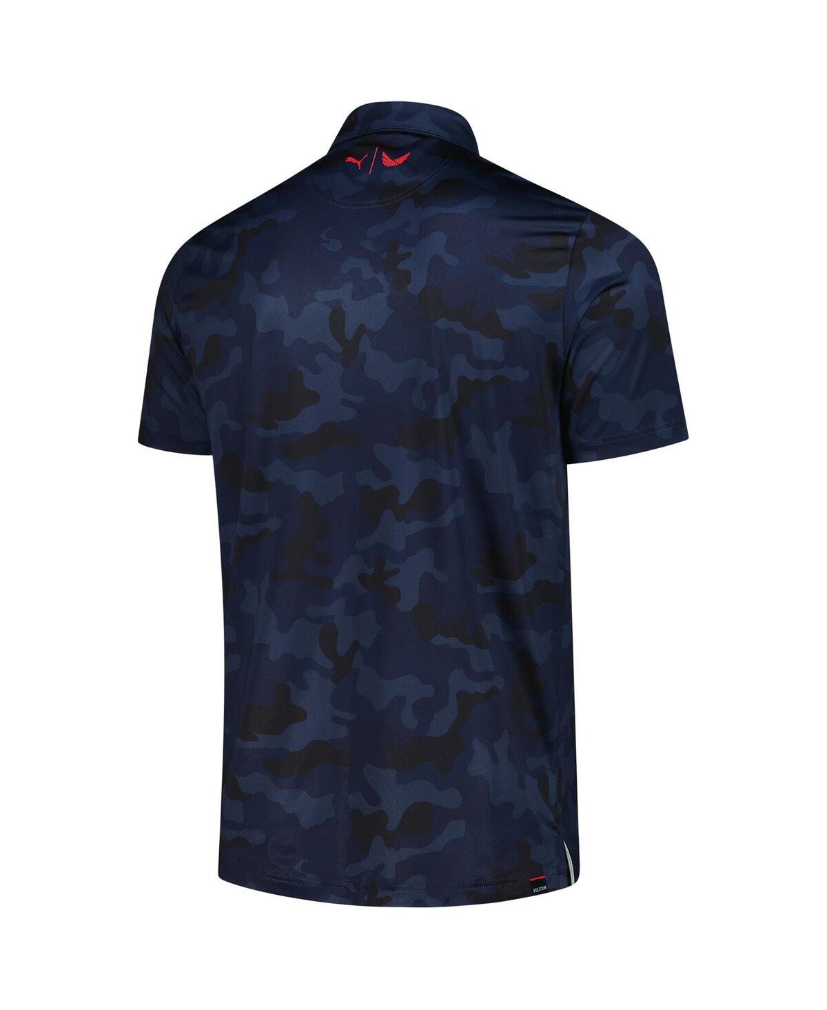 Puma Men's X Volition America Navy The Players Camo Polo Shirt In Navy