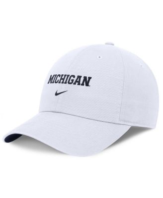 Nike - Men's White Michigan Wolverines Club Adjustable Hat