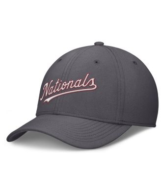 Nike - Men's Gray Washington Nationals Swoosh Performance Flex Hat
