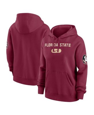 Nike - Women's Garnet Florida State Seminoles Club Fleece Pullover Hoodie