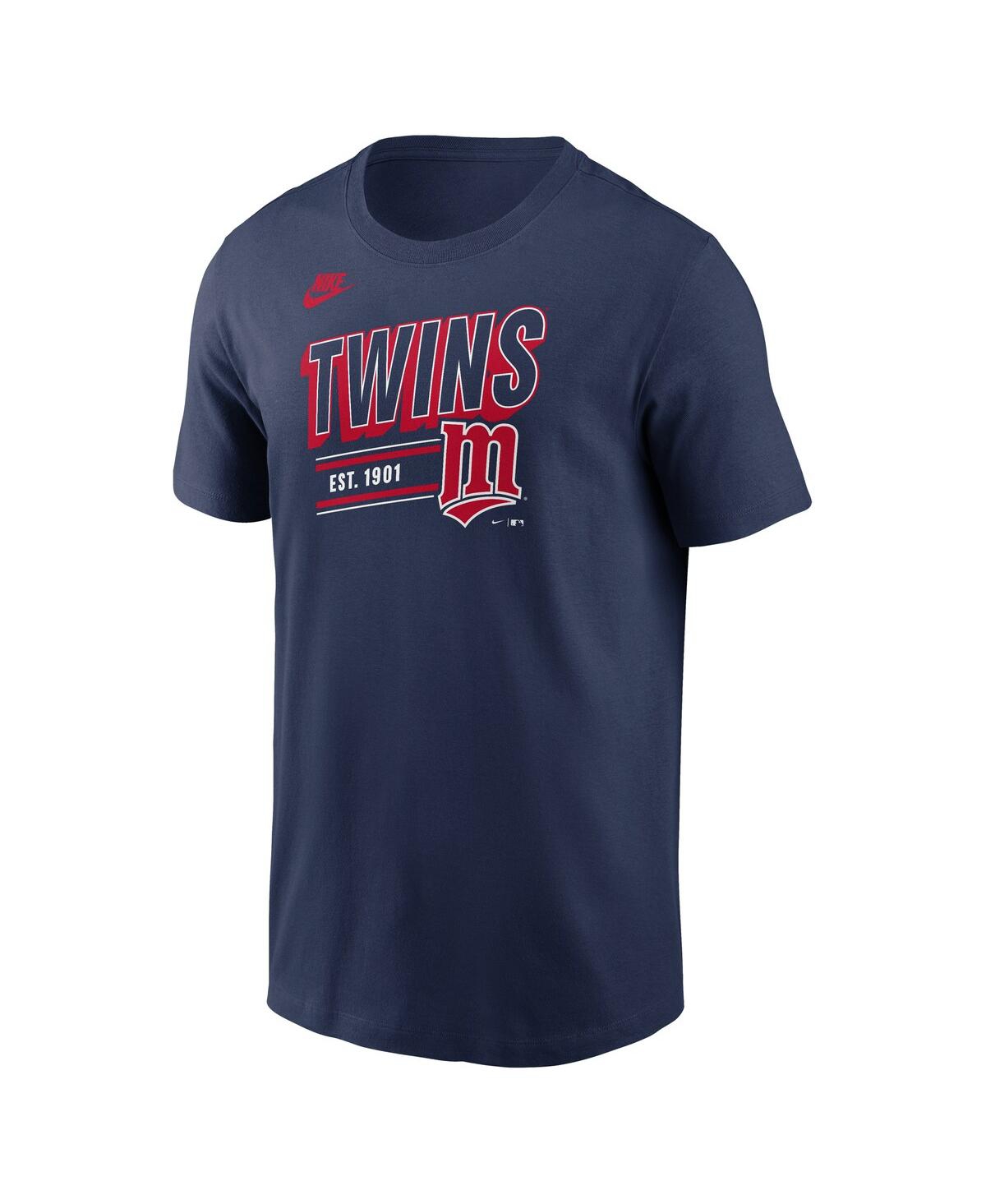 Nike Minnesota Twins Cooperstown Retro  Men's Mlb T-shirt In Blue