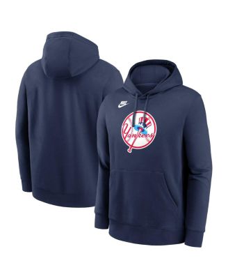 Nike - Men's Navy New York Yankees Cooperstown Collection Logo Club Pullover Hoodie