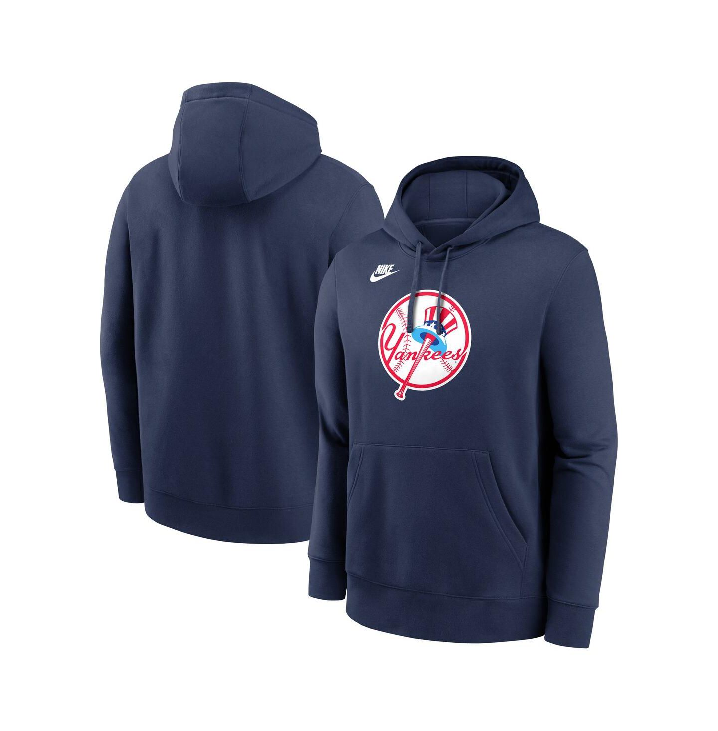 Мужское худи Nike Navy New York Yankees Cooperstown Collection Logo Club Pullover — фото 1