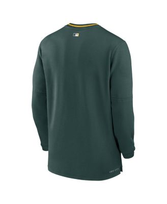Men's Green Athletics Authentic Collection Performance Half-Zip Top