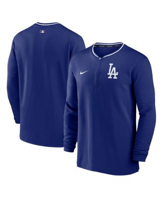 Nike - Men's Royal Los Angeles Dodgers Authentic Collection Performance Half-Zip Top