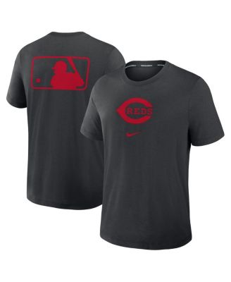 Nike - Men's Black Cincinnati Reds Authentic Collection Early Work Tri-Blend Performance T-Shirt