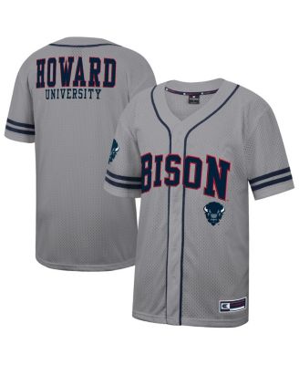 Colosseum - Men's Gray Howard Bison Free Spirited Baseball Jersey
