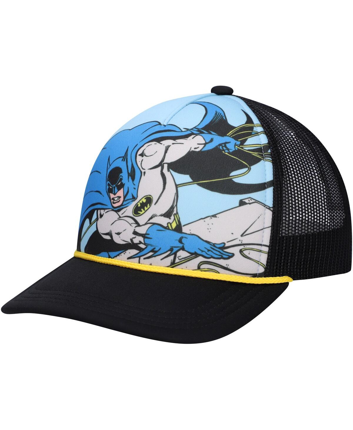 LIDS BIG BOYS AND GIRLS BLUE BATMAN FOAM TRUCKER ADJUSTABLE HAT 