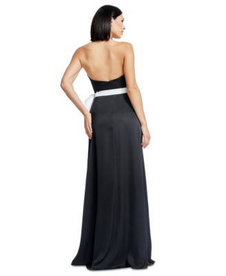 Платье the Population Женское платье Athene без бретелек с отделкой бантом 