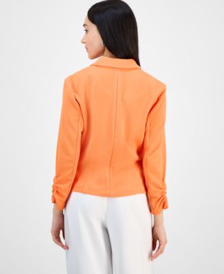 Petite 3/4-Sleeve Shawl-Collar Blazer, Created for Macy's