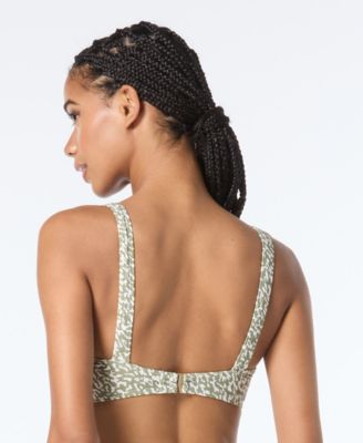 Женский топ-бикини с U-образным вырезом и плавки с завышенной талией от MICHAEL Michael Kors 