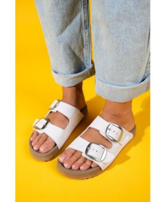 Women's Ovesta Soft Footbed Leather Slide Sandal (Women