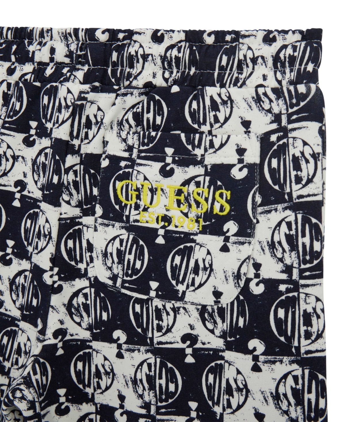 Guess Big Boys Printed Active Shorts In Blue