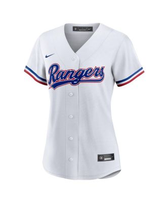Women's White Texas Rangers 1 Mom Home Replica Jersey