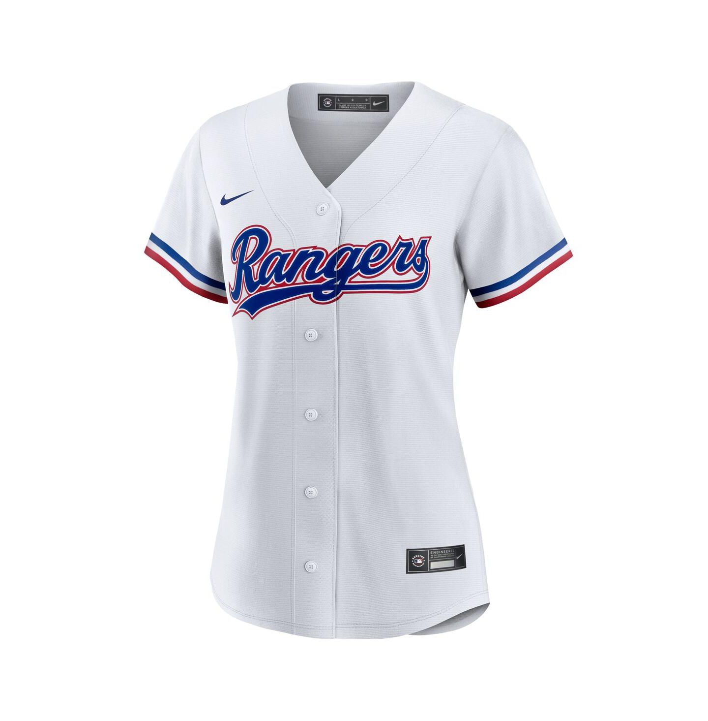 Женский топ Nike White Texas Rangers 1 Mom Home Replica Jersey — фото 3