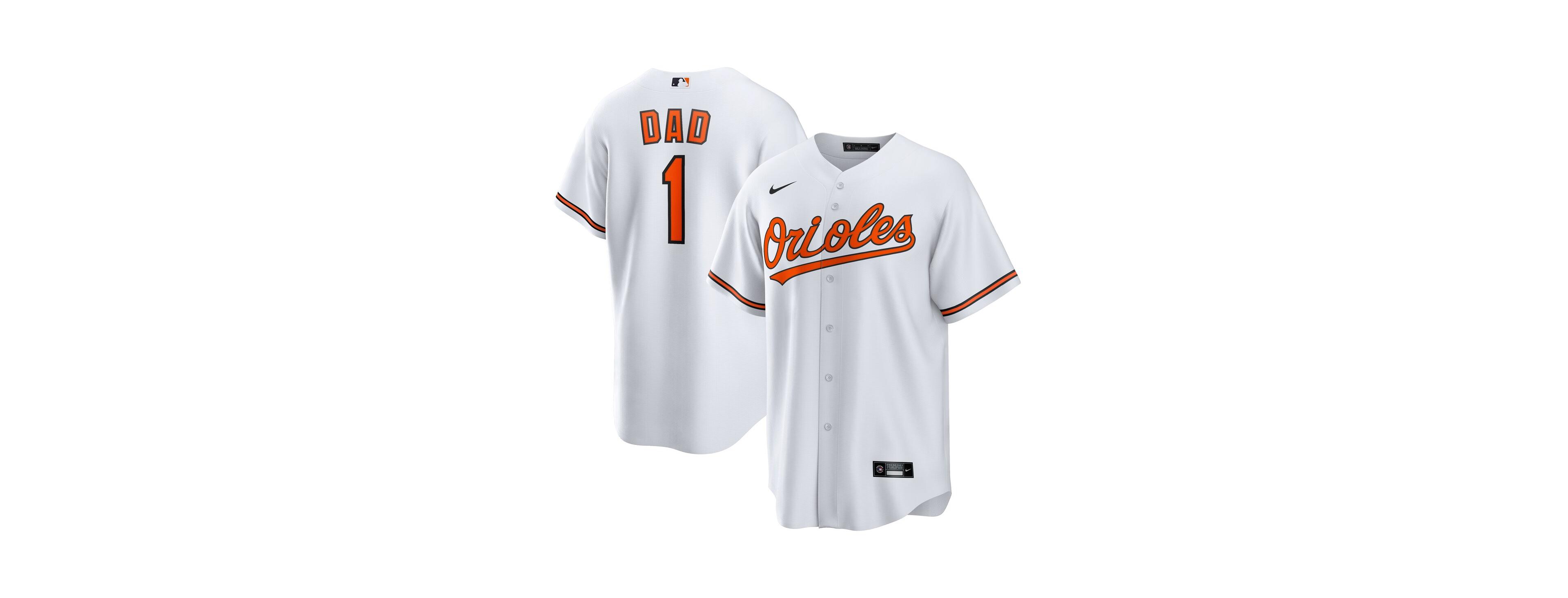 Nike Men's White Baltimore Orioles 1 Dad Home Replica Jersey