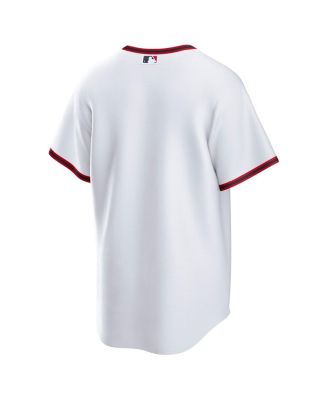 Men's White Cleveland Guardians Home Blank Replica Jersey