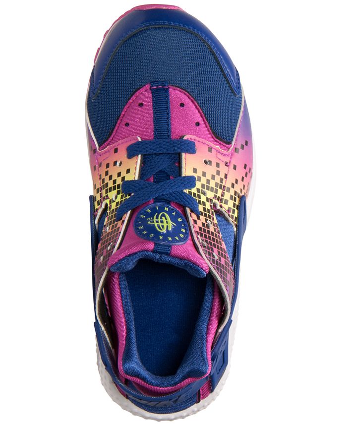 Nike Little Girls' Huarache Run Print Running Sneakers from Finish Line Macy's