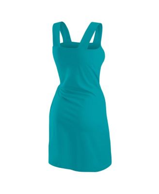 Women's Aqua Miami Dolphins Wrap Dress