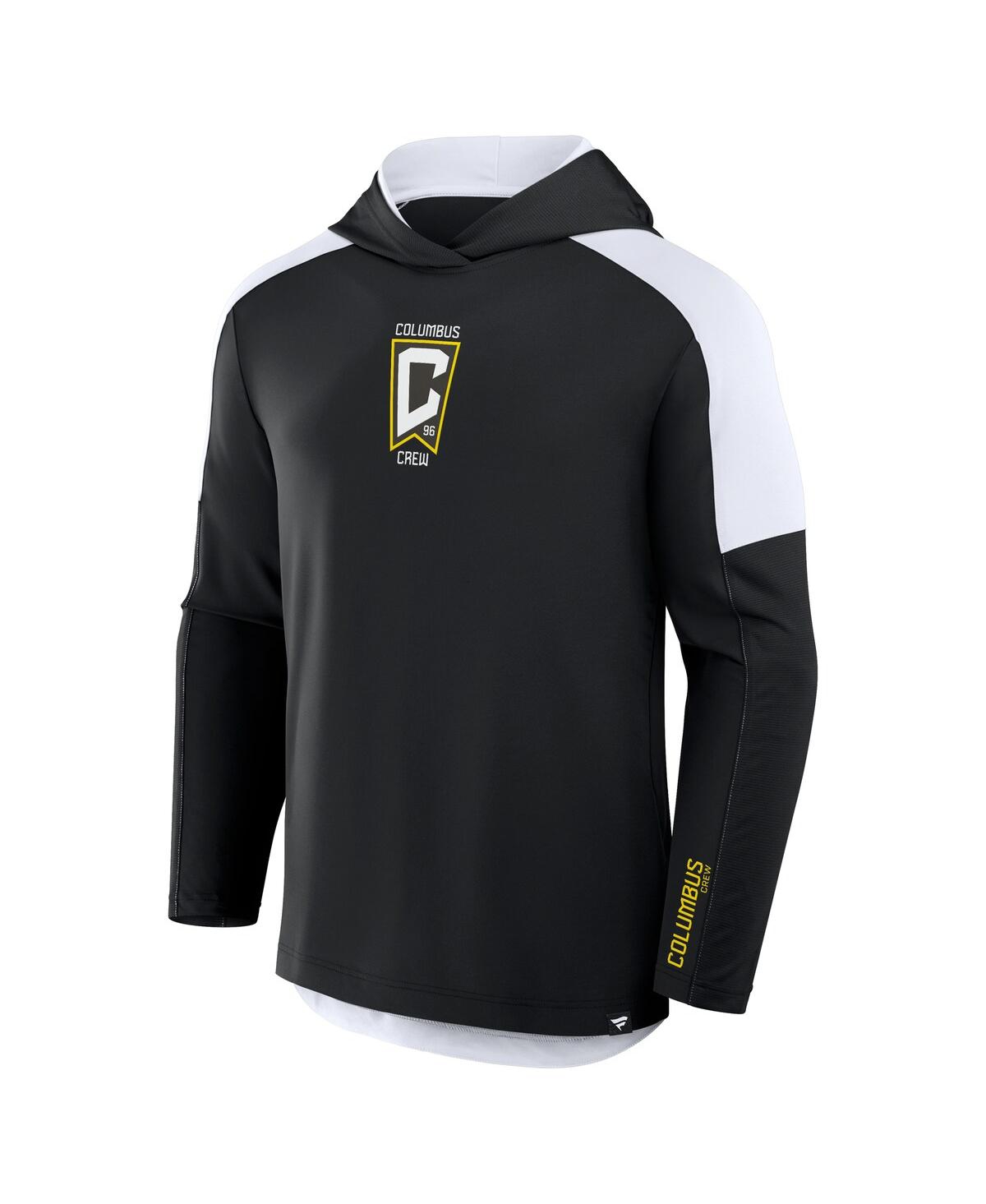 Fanatics Men's Black Columbus Crew Red Card Transitional Pullover Hoodie In Black