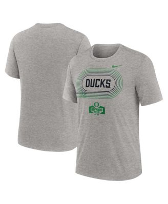 Nike - Men's Heather Gray Oregon Ducks Campus Local Tri-Blend T-Shirt
