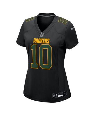 Women's Jordan Love Black Green Bay Packers Fashion Game Jersey