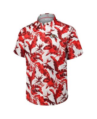 Men's Red Kansas City Chiefs Sunnyvale Blooms Camp Button-Up Shirt